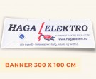 Reklamebanner på 3 x 1 meter  thumbnail