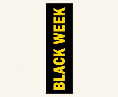 Black week flagg