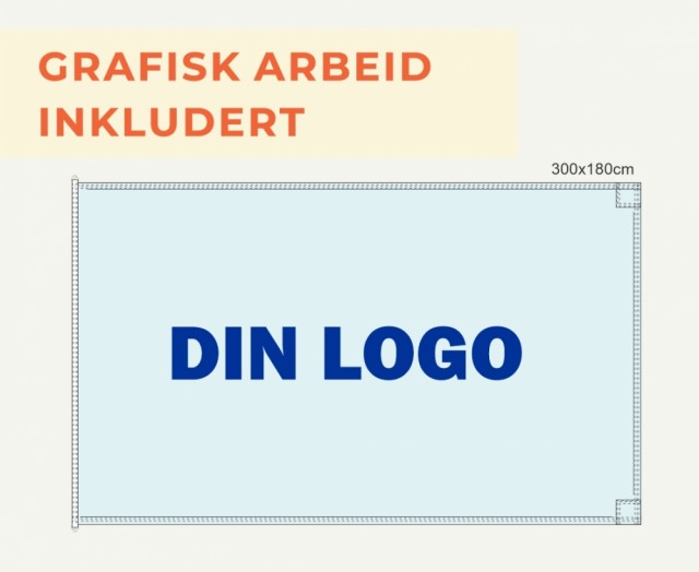 Vi lager korrektur til dine flagg. 